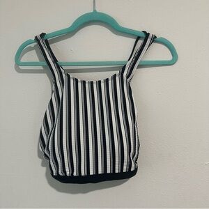 Streamline Stripe Swim Top